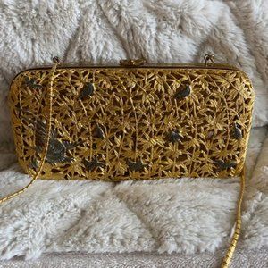 Very Rare 1978 Gold Metal Hard Case Minaudiere